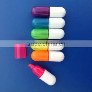 Mini Promotional CT-422 Gift Pill Highlighter Pen thumbnail-2
