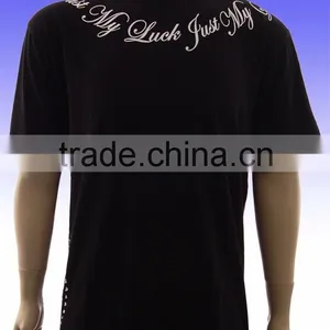 2014 New Style Men's Custom Printed Black T-shirt thumbnail-1