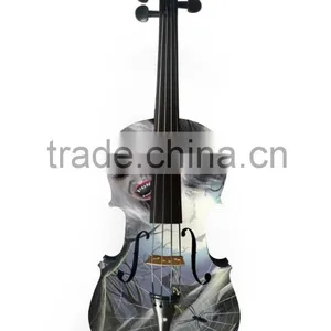 Dacorative Nice Art With Halloween Style Violin thumbnail-3
