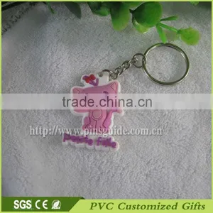Promotion Series Cartoon 3d Soft Rubber Pvc Keychain thumbnail-2