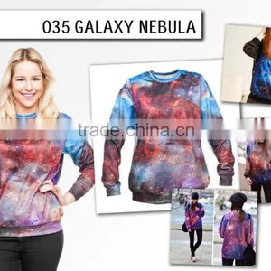 Custom Sublimation Galaxy Nebula 3d Digital Print Fullprint Crewneck Sweatshirt Spring Autumn Unisex Custom Oversized Pullover thumbnail-5