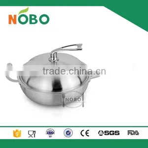 High Quality 3 Layers Stainless Steel 304 Non-stick Frying Pan With Lid Quality Choice thumbnail-2