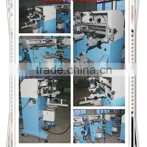 Plane/Cylinder /oval Screen Printing Machine Glass Cup Printing Machine With Rotary Table LC-PA-300E Quality Choice thumbnail-4