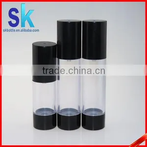 Nice Black Color Plastic Lotion Pump Cosmetic Airless Bottle 30ml 50ml thumbnail-2