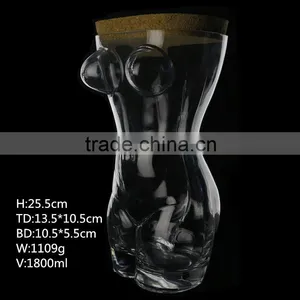 Hand-made Crystal Clear Glass Storage Jar/Lead Free thumbnail-2
