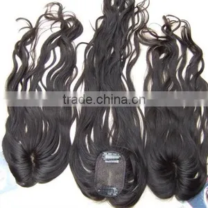 Express Virgin Hair Bundles With Lace Closure 3 Part Silk Base Lace Closure thumbnail-1