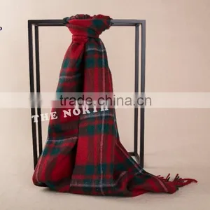 Wool Cashmere Scottish Tartan Scarf WCS14112212 thumbnail-2