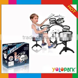 Toy Musical Instrument Young Drummer Girl Kids Samll Jazz Toy Drum thumbnail-1