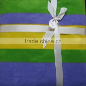 Wholesale Belly Band Packing Print Knit Fleece Gift Blanket thumbnail-1