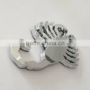 Manufacturer Fashion Sticker Car Design 3D ABS Plastic Chrome Car Decoration Sticker thumbnail-4