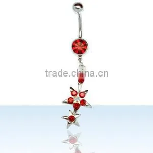 Belly Button Ring,navel Ring,belly Jewelry,body Piercing Jewellery, Belly Ring, Dangling Body Jewellery, Navel Body Jewellery thumbnail-1
