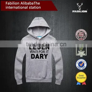 Fashion Loose Kangaroo Pocket Custom Wholesale for Bright Letters Printed Hoodies thumbnail-1