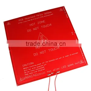 DIY I3 3D Printer PCB Hot Bed Mk2b 12/24 Dual Power Mk2a Dimensions 214 * 214 209MM Hole Spacing Heatbed for 3d Printer Machine thumbnail-3