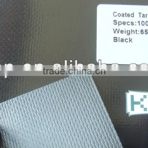 PVC Coated Tarpaulin 1000x1000D 20x20 650g Black thumbnail-2