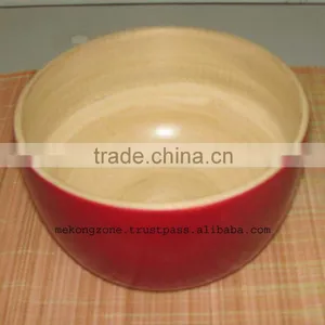 Lacquered Bamboo Bowl thumbnail-1
