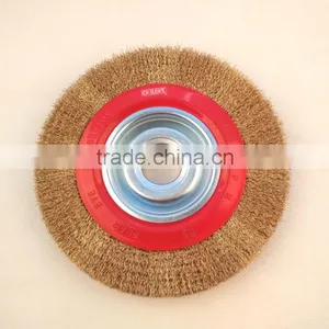 Crimped Wire Bench Grinder Brushes With Arbor Hole 32mm, Diameter 200mm thumbnail-1