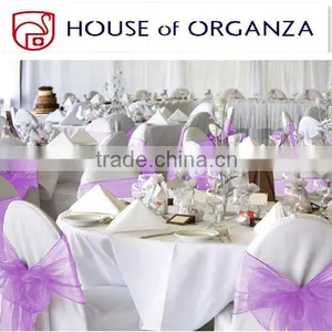 Beautiful Chair Decoration Tie Organza Sash for Banquet thumbnail-1