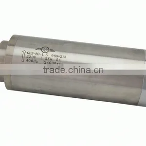 GDZ80-1.5 Toauto 0.91Nm 1.5kw 24000rpm Water Cooled Cnc ac Spindle Motor thumbnail-1