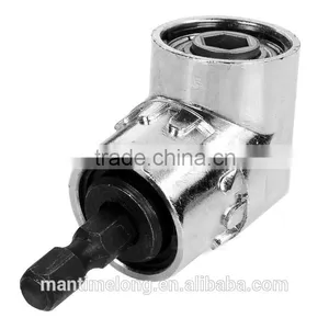 105 Degrees 1/4" Extension Hex Drill Bit Adjustable Hex Bit Angle Driver Screwdriver Socket Holder Adaptor Tools thumbnail-3