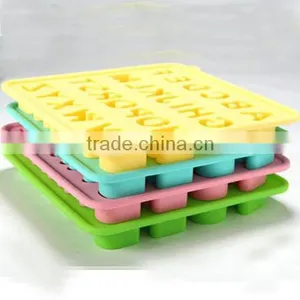 New 26 Alphabet Letter Silicone Resin Ice Cream Soap Cube Tray Form Mold thumbnail-1