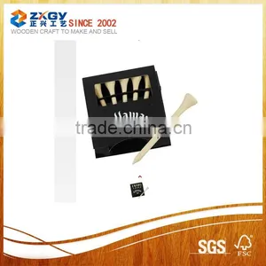 Natural Colored Wood Special Printed Unique Golf Tees thumbnail-1
