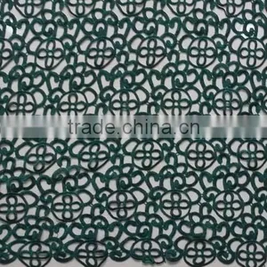 Dark Green Chemical Lace Fabric Wholesale thumbnail-1