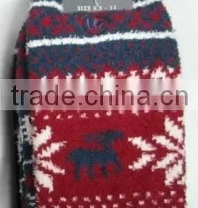 Classic Fairisle Men Fuzzy Socks thumbnail-3