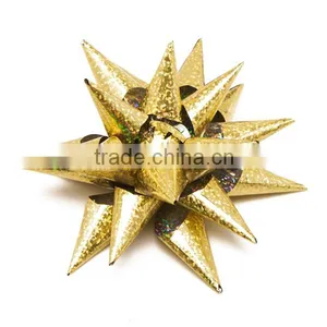 Gold Spiky Gift Bow thumbnail-1