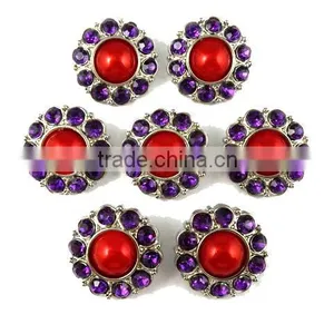 Hot Sale Wholesale Retail Sewing Button Acrylic Rhinestone Button With Shank Pearl Christmas Button For DIY Flower Center thumbnail-2