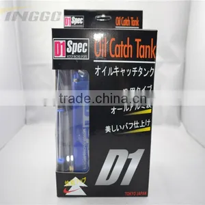 Aluminum Outlet 10mm Racing Oil Catch Can Universal Spec Square Oil Catch Tank thumbnail-1