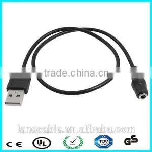 Retractable Usb to 2.1mm Barrel Plug Male dc Cable thumbnail-5