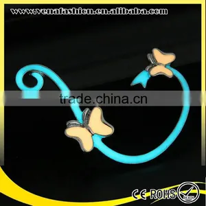Glow in the Night Butterfly Clasp Fancy Cheap Chinese Earring thumbnail-4