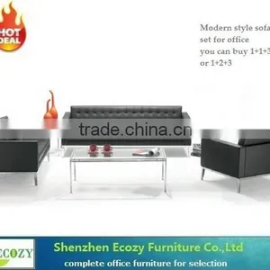High Quality Newly Design Leather Office Lounge Sofa thumbnail-1