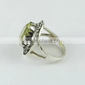 Royal Design !! Lemon Topaz 925 Sterling Silver Ring, Gemstone Silver Jewelry, Silver Jewelry Manufacturer thumbnail-4