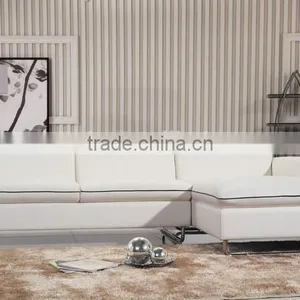 Turkish Stainless Steel Frame Leather Sofa Furniture 2016 thumbnail-3