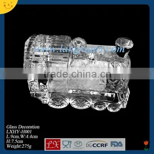 Train Shape Clear Glass Craft Supplier From China thumbnail-1