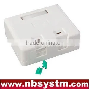 2 Ports Surface Box With 2 Pcs Keystone Jack or Without thumbnail-1