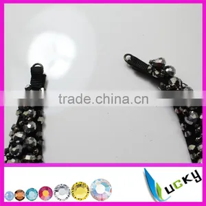 Factory Directly100% Handmade Patch Rhinstones Beaded Collar Woman Coat Tshirt Necklace Roundles Beads Applique Accessories thumbnail-3