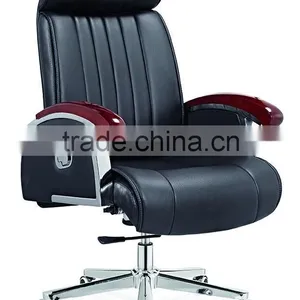 Black Swivel Boss Chair thumbnail-2