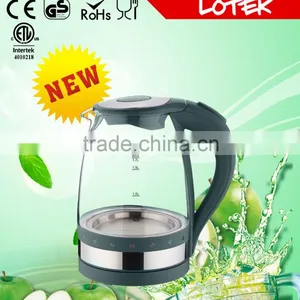 Colorful Blue Led Light Ring Glass Electric Kettle With 1.7L Capacity thumbnail-1