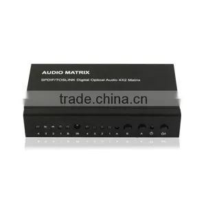 2 TOSLINK SPDIF+2COAXIAL to TOSLINK+L/R RCA+3.5mm Audio Matrix Support LPCM2.0/DTS/AC3 thumbnail-1