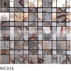 MC016 New Design! Aluminium Plastic Mosaic Tile Ceiling thumbnail-1