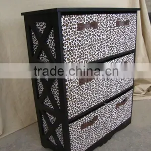 Nice Wooden Cabinet With Willow Baskets,home Furniture,rattan Drawers thumbnail-1