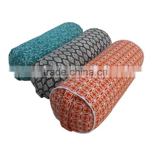 Meditation Pillow in Dyed & Printed Cotton Fabric Filled With Buckwheat thumbnail-2