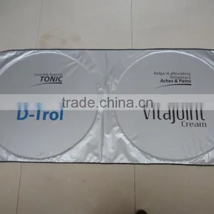 Car Sunshade/nylon Front Sunshade/customized Printing Logo for Promotion Gift thumbnail-1