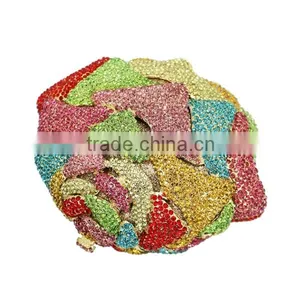 Colorful Floral Shape Clutch Evening Bag Rhinestone Evening Clutch Bags Ladies Purse (8764A-C2) thumbnail-6