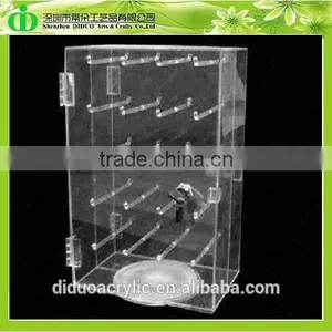 DDC-C044 Trade Assurance Rotating Acrylic Keychain Display Cabinet thumbnail-1
