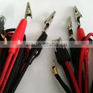 Nylon Cables With Alligator Clips to RJ11 6P6C Connector Test Replacement Cord thumbnail-5