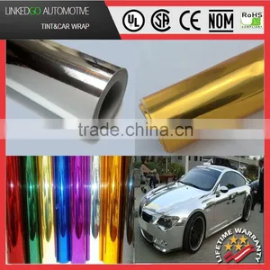 Wholesale Top Quality Exterior Accessories 1.52*20M Stretchable Chrome Wrap Car thumbnail-1