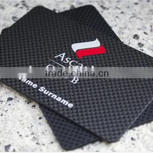 Customed Made Carbon Fiber Business Card ,thick Plastic Carbon Fiber Business Cards 1 mm thumbnail-3